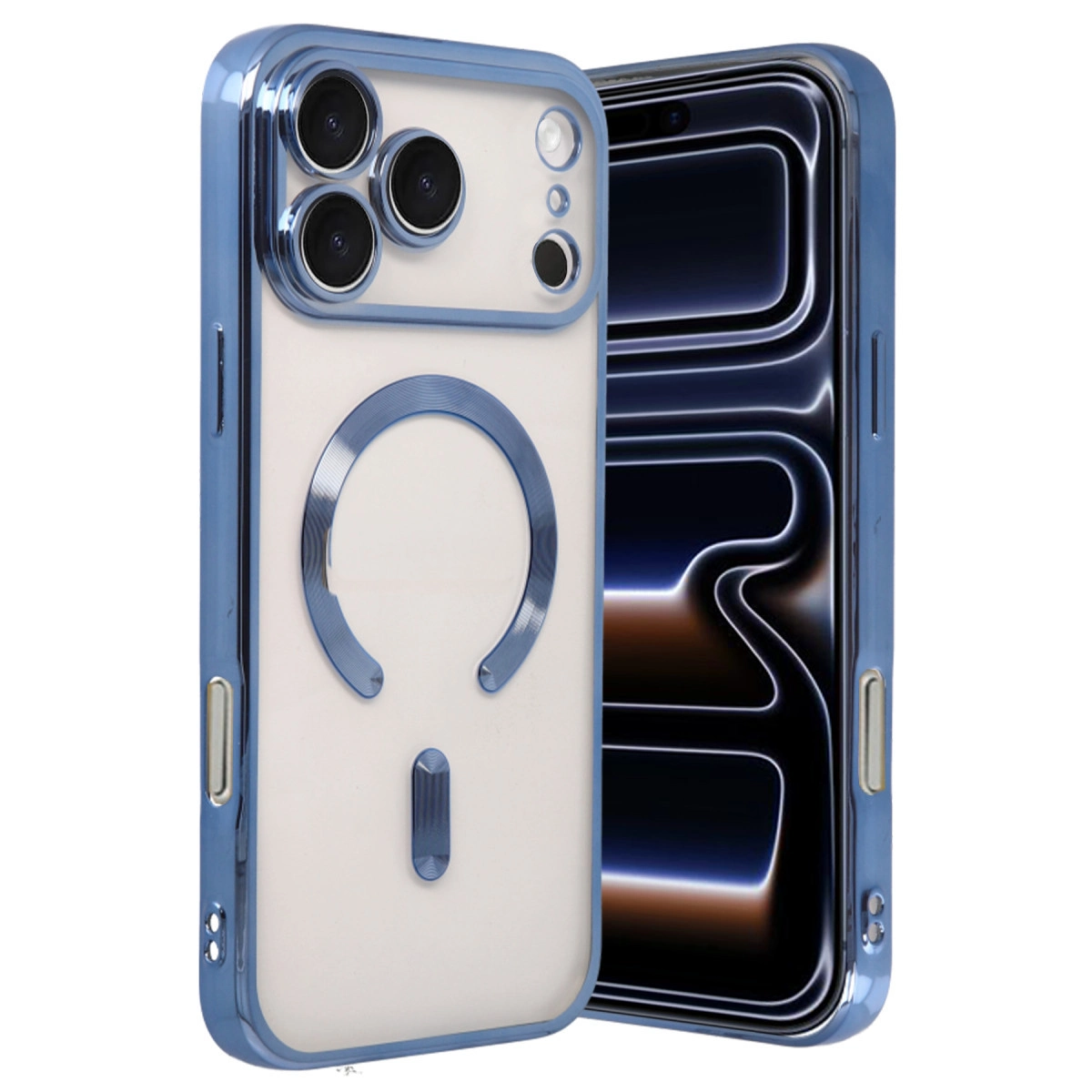 İphone 17 Pro Max Kross Magneticsafe Kapak - Sierra Blue