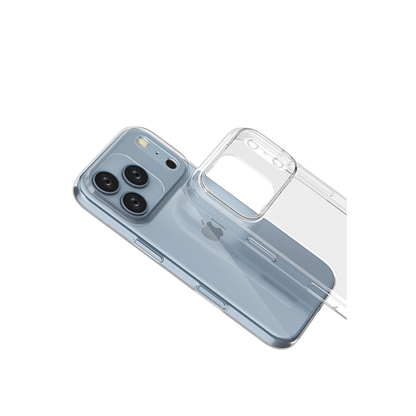 İphone 17 Pro Max Lüx Şeffaf Silikon - Şeffaf