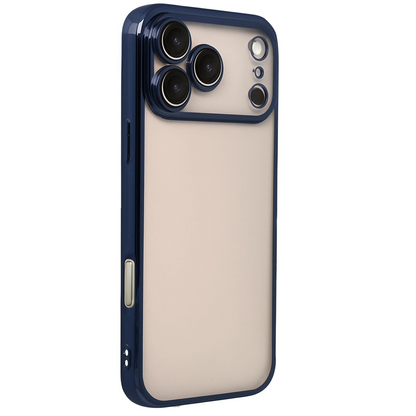 İphone 17 Pro Max Razer Lensli Silikon - Lacivert