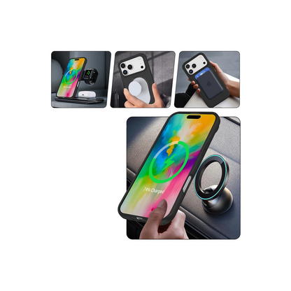 İphone 17 Pro Max Regal Magsafe Standlı Kapak - Siyah