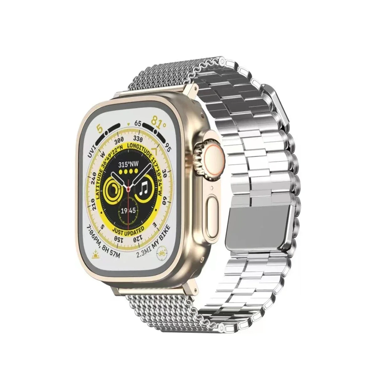 Newface Apple Watch 38mm Ascend Metal Kordon - Gümüş