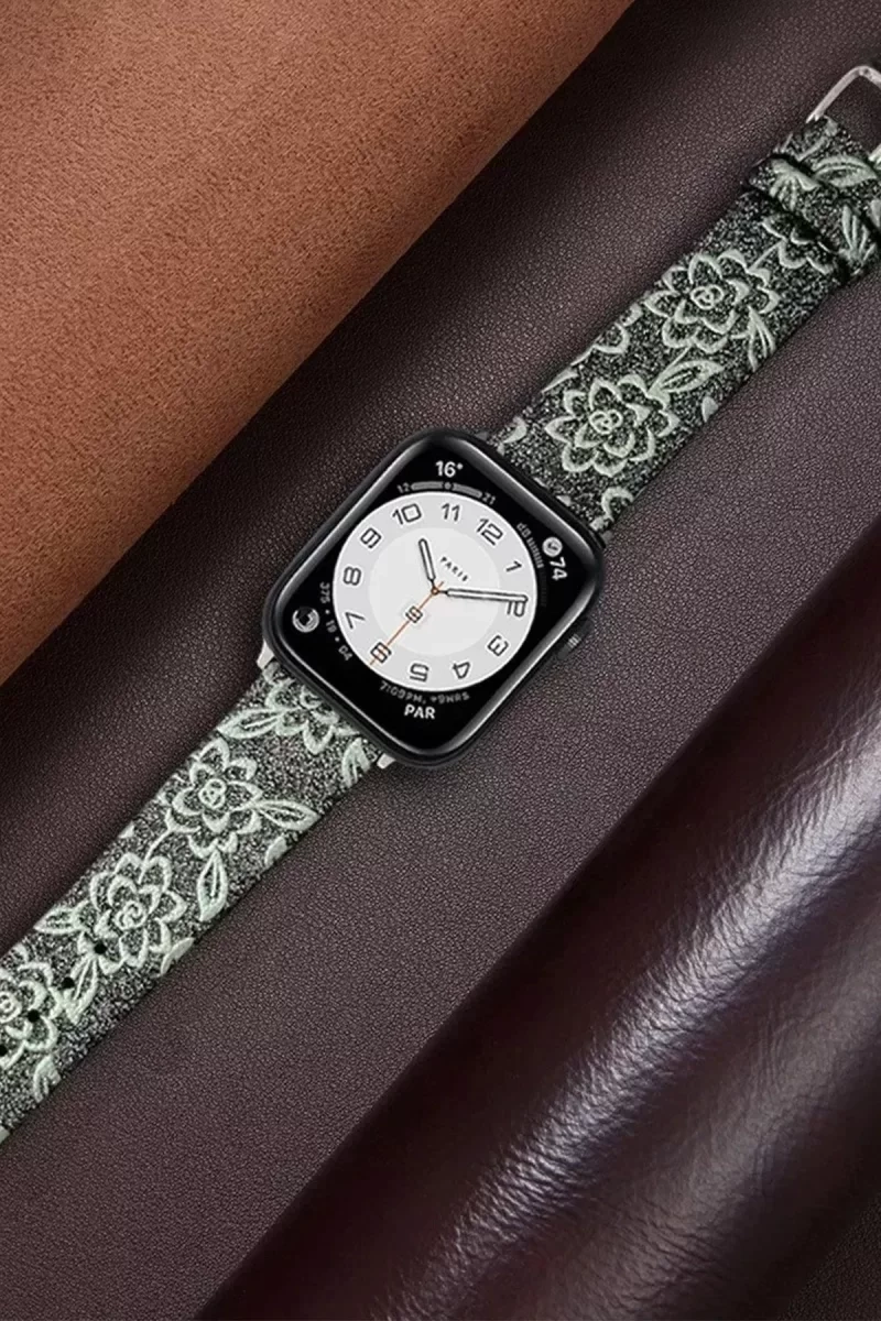 Newface Apple Watch 38mm Creeper Desenli Kordon - Rose Gold