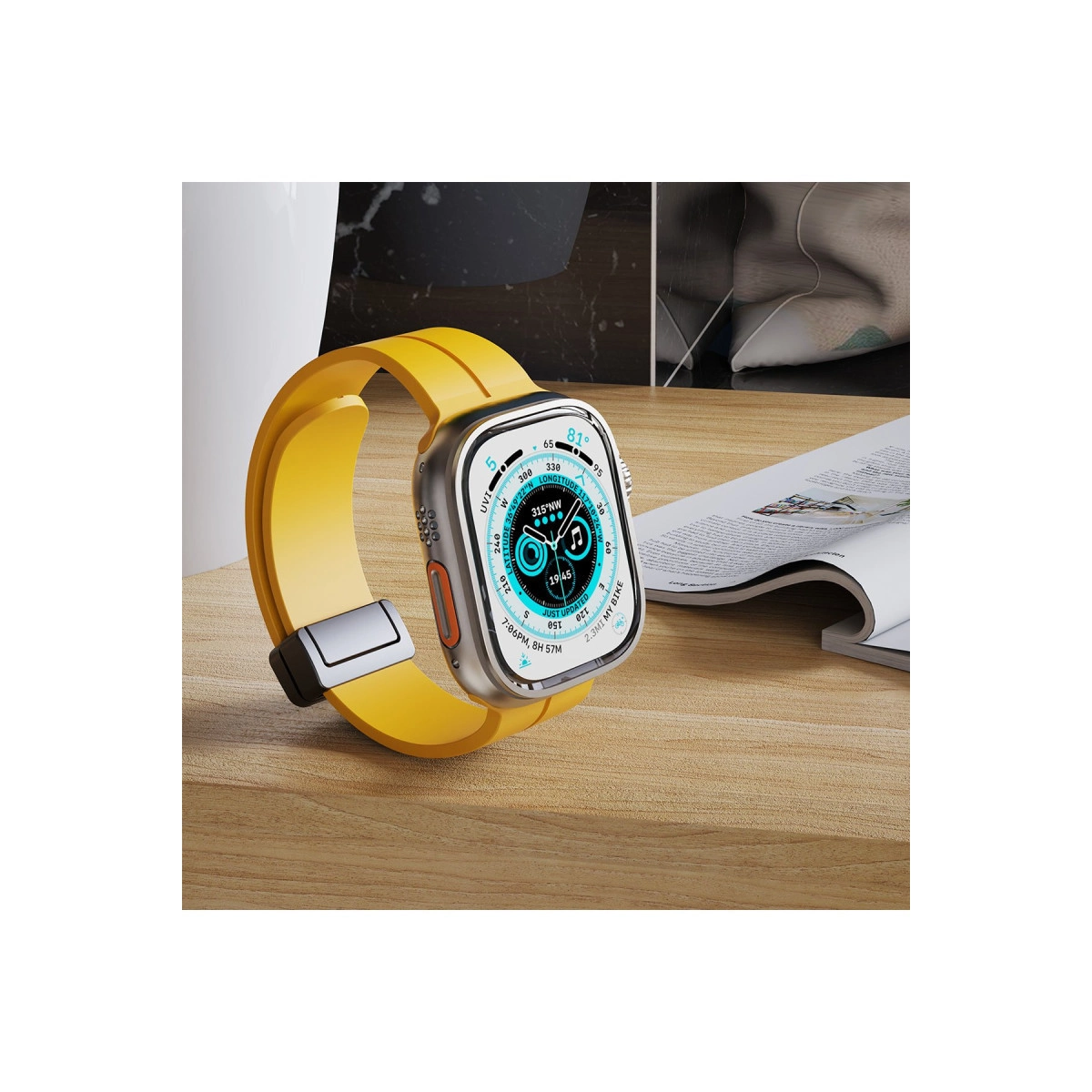 Newface Apple Watch 38mm Kr412 Elegance Stylısh Kordon - Lila