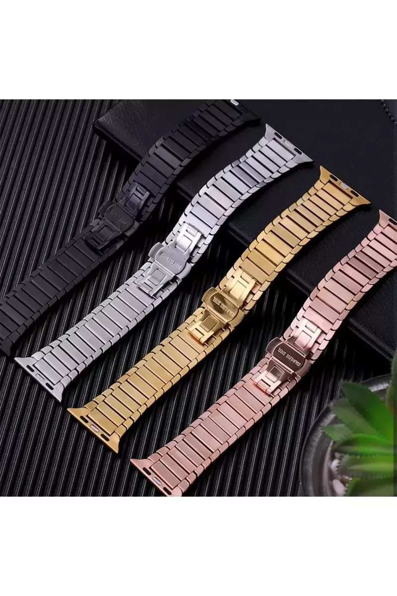 Newface Apple Watch 38mm Kr413 Fine Steel Kordon - Yıldız Işığı