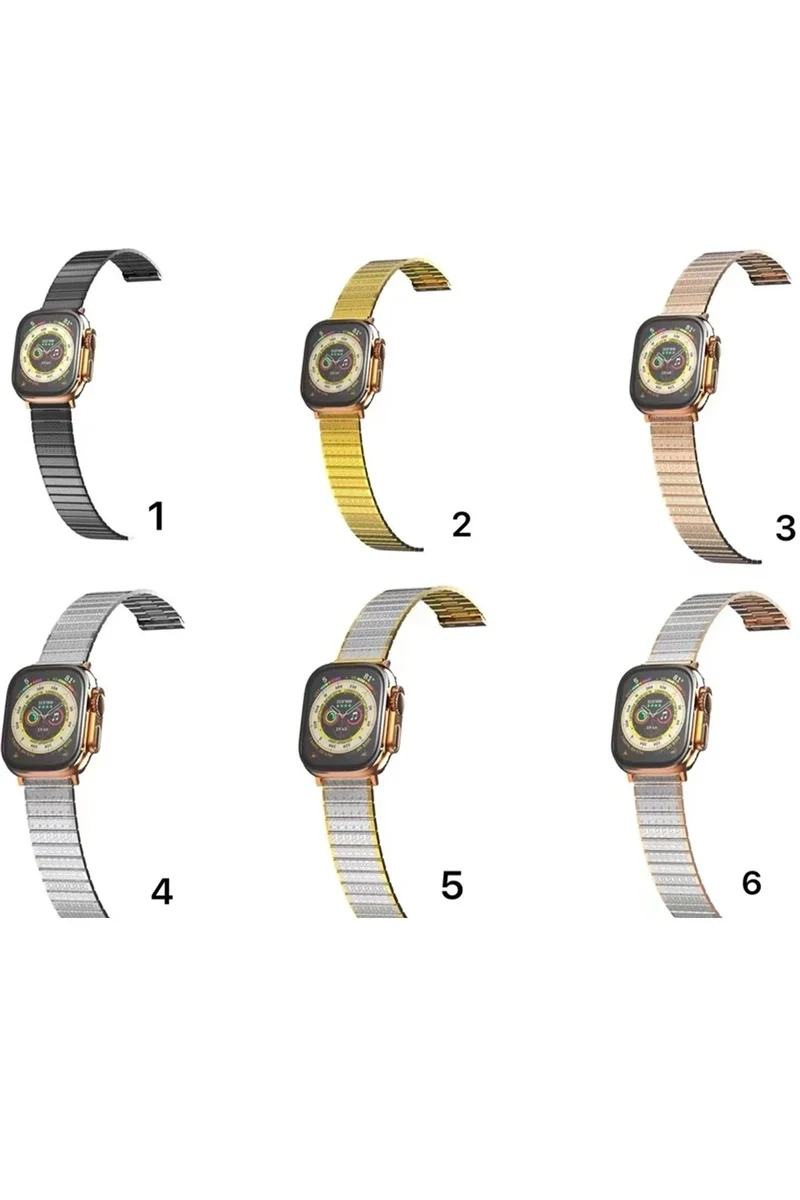 Newface Apple Watch 38mm Made Metal Kordon - Gümüş-rose Gold