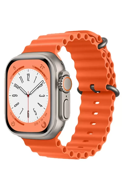 Newface Apple Watch 42mm Ocean Kordon - Turuncu