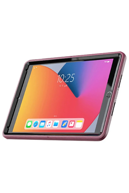 Newface İpad 10.2 (7.nesil) Kılıf Hand Strap Tablet Kılıfı - Mürdüm