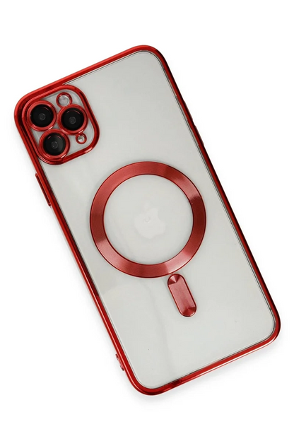Newface İphone 11 Pro Max Kılıf Kross Magneticsafe Kapak - Kırmızı