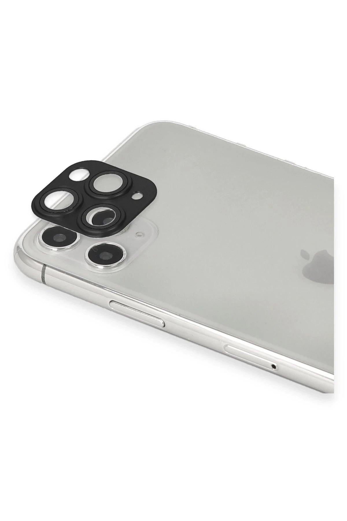 Newface Apple iPhone 11 Pro Max Pers Alüminyum Kamera Lens - Siyah