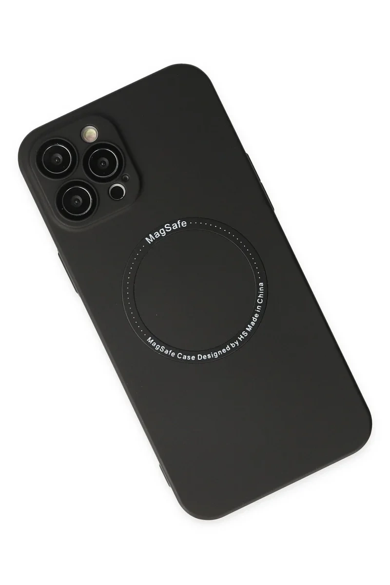 Newface İphone 12 Pro Kılıf Jack Magneticsafe Lens Silikon - Siyah