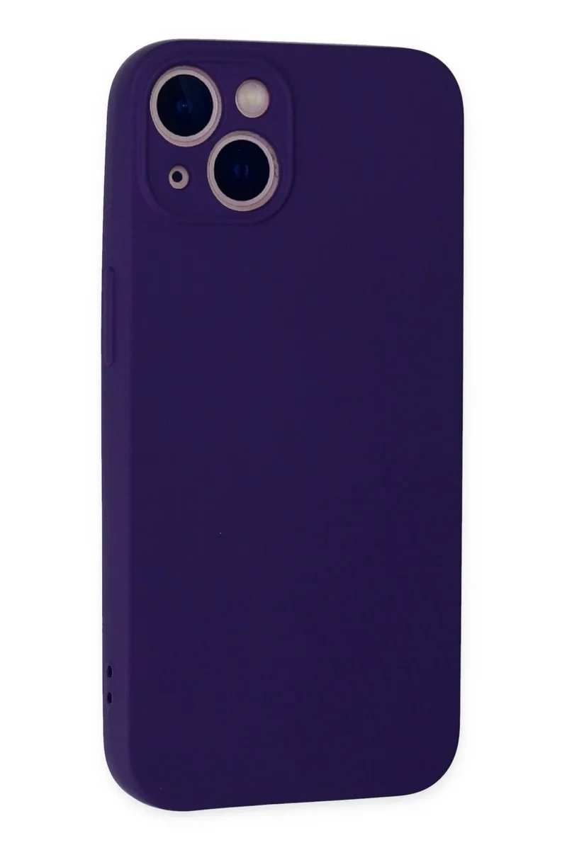 Newface İphone 13 Mini Kılıf Nano İçi Kadife Silikon - Mor