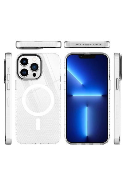 Newface İphone 13 Pro Kılıf Beta Magneticsafe Silikon - Şeffaf