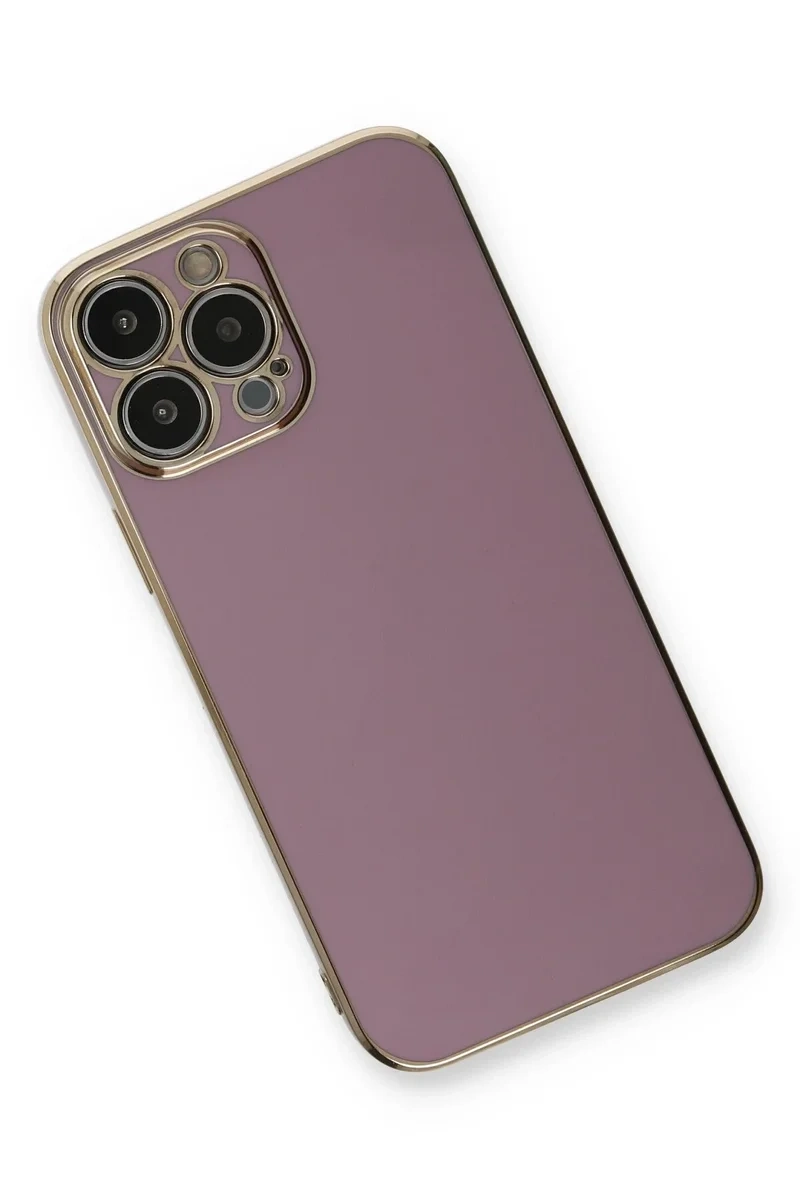 Newface İphone 13 Pro Kılıf Volet Silikon - Mor