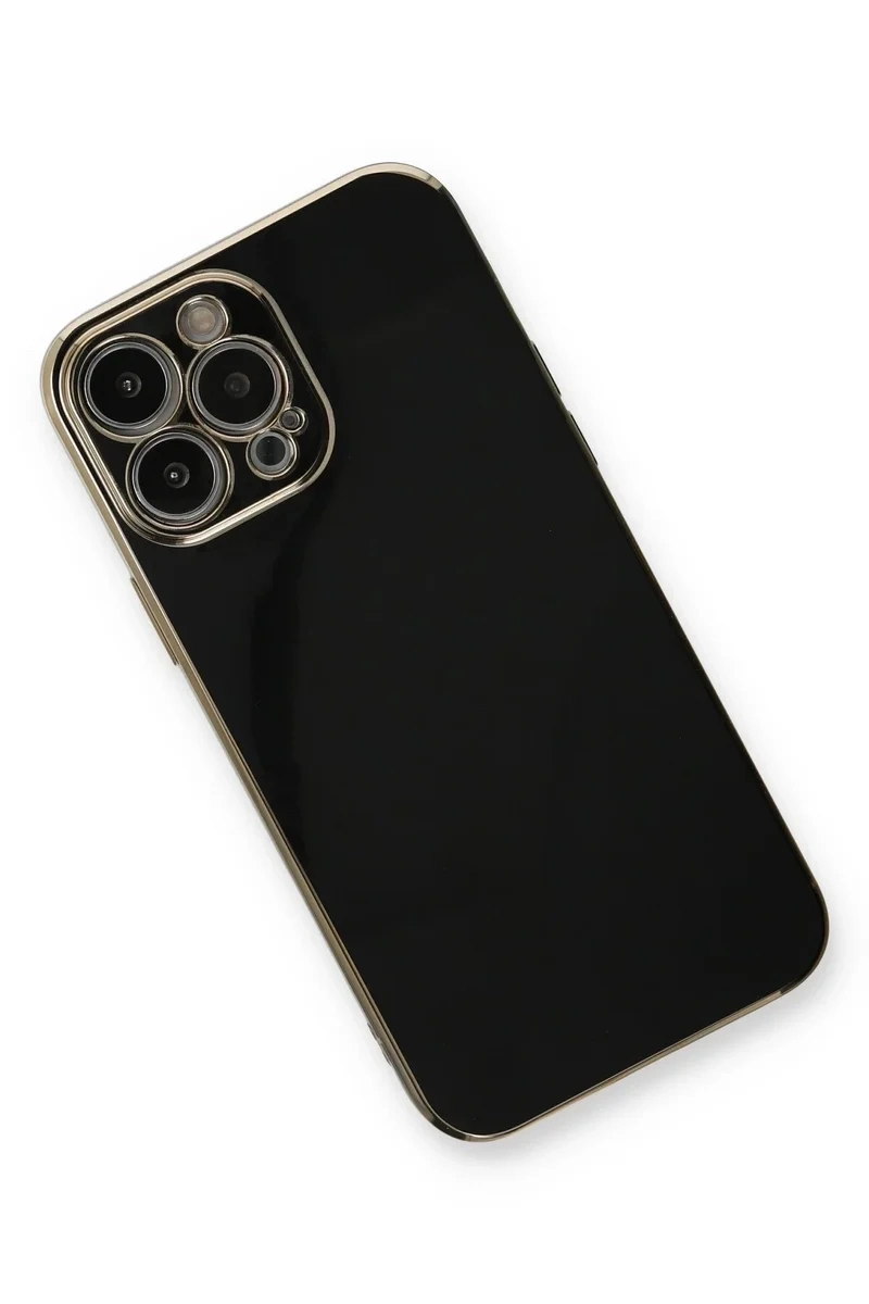 Newface İphone 13 Pro Kılıf Volet Silikon - Siyah