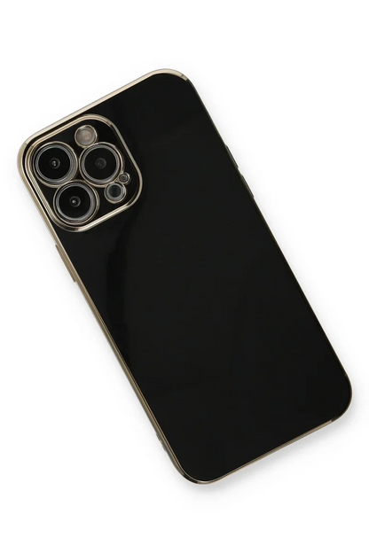 Newface İphone 13 Pro Kılıf Volet Silikon - Siyah