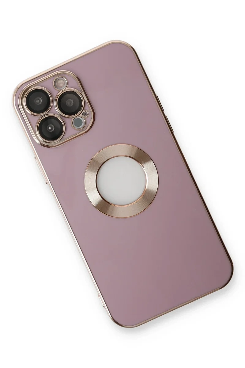 Newface İphone 13 Pro Max Kılıf Store Silikon - Mor