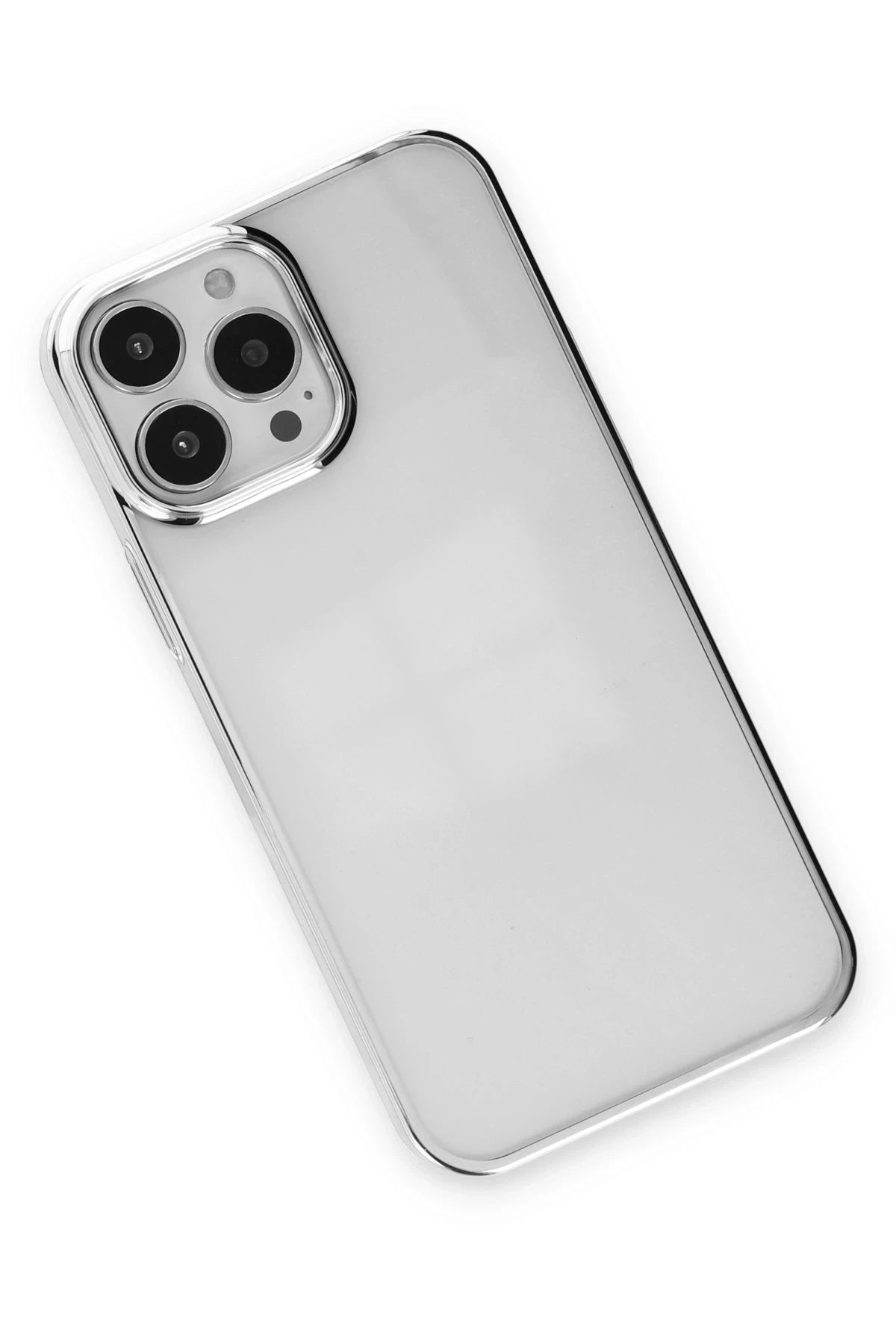 Newface Apple iPhone 14 Pro Max Kılıf Element Silikon - Gümüş