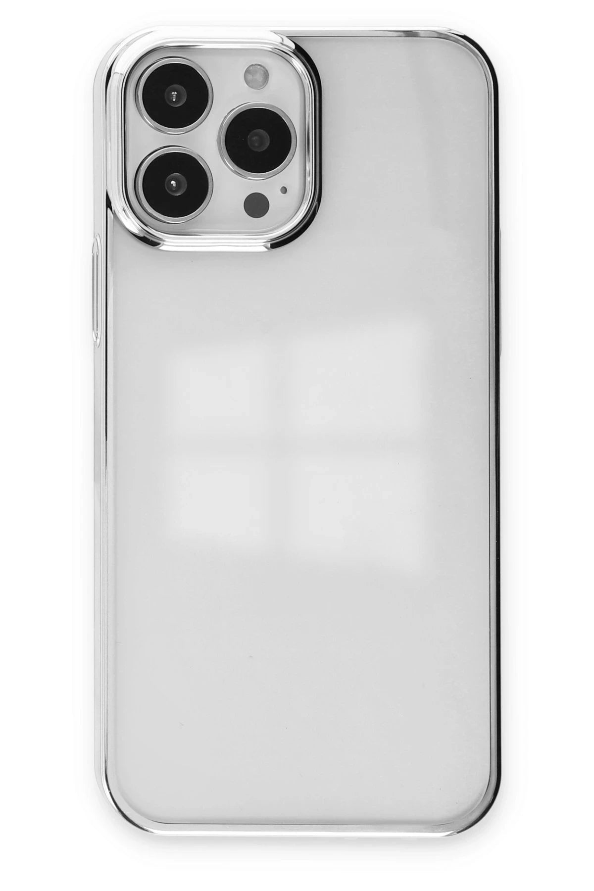Newface Apple iPhone 14 Pro Max Kılıf Element Silikon - Gümüş