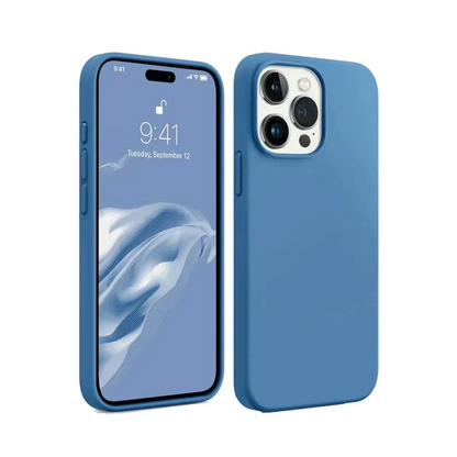 Newface İphone 15 Pro Kılıf First Silikon - Mavi