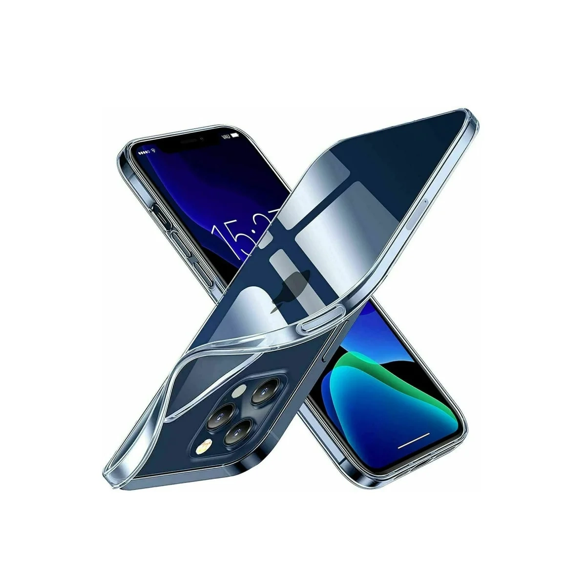 Newface İphone 15 Pro Kılıf Lüx Şeffaf Silikon
