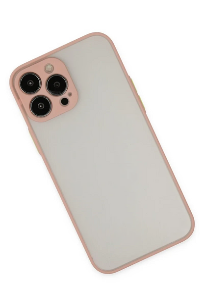 Newface İphone 15 Pro Kılıf Montreal Silikon Kapak - Pembe