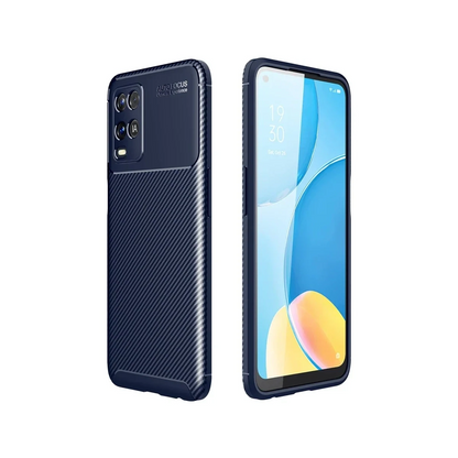 Newface Oppo A54 4g Kılıf Auto Focus Karbon Kapak - Lacivert