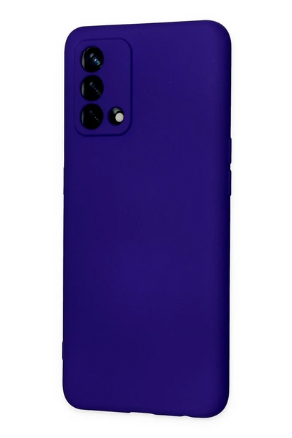 Newface Oppo A74 4g Kılıf Nano İçi Kadife Silikon - Mor