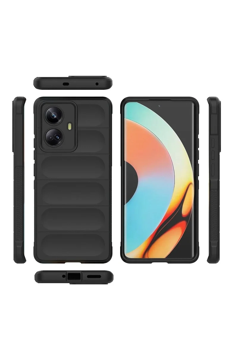 Newface Realme 10 Pro 5g Kılıf Optimum Silikon - Bordo