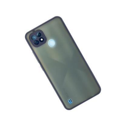 Realme C21 Kılıf Montreal Silikon Kapak - Lacivert