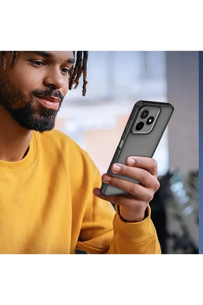 Newface Realme C53 Kılıf Elegant Kapak - Titan Gri