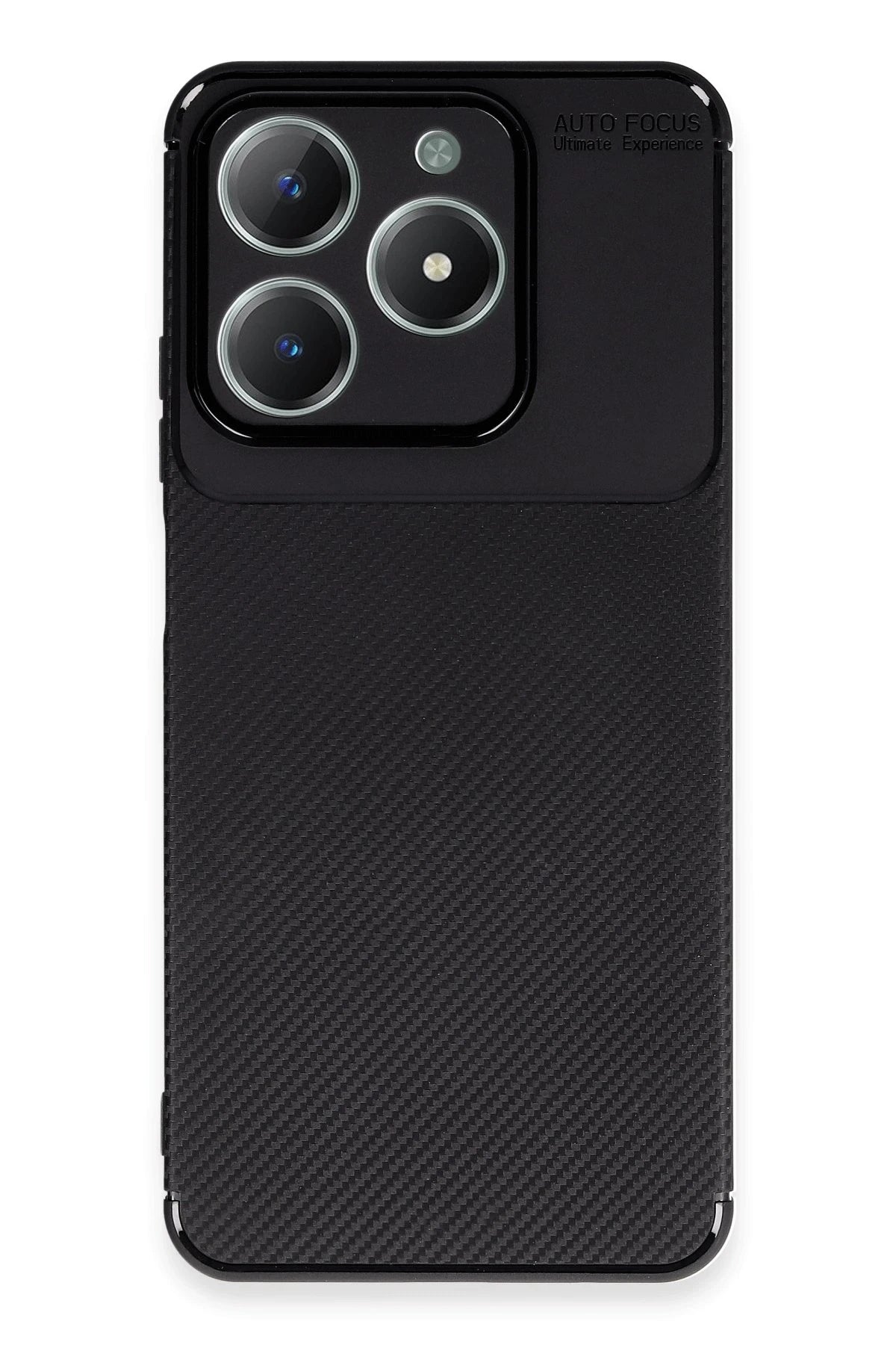 Newface Realme C61 Kılıf Auto Focus Karbon Kapak - Siyah
