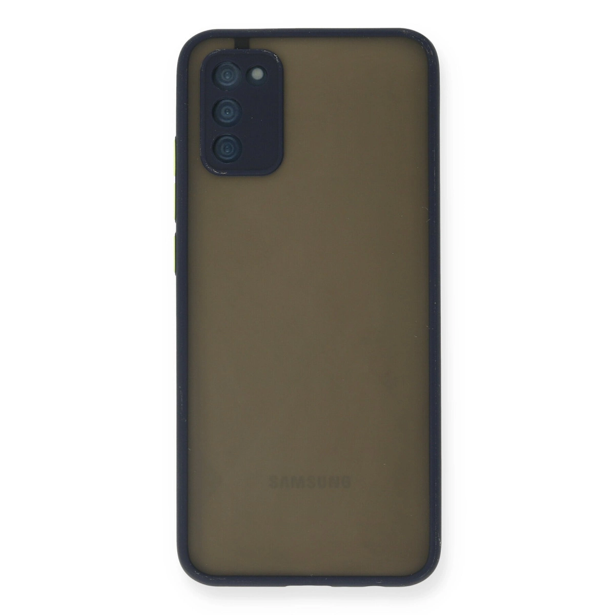 Newface Samsung Galaxy A02s Kılıf Montreal Silikon Kapak - Lacivert