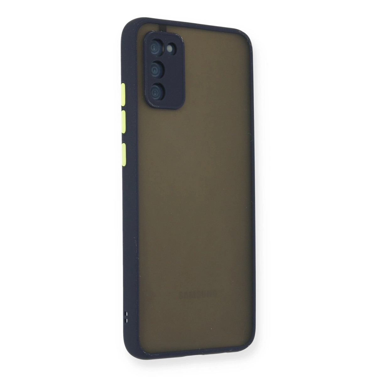 Newface Samsung Galaxy A02s Kılıf Montreal Silikon Kapak - Lacivert