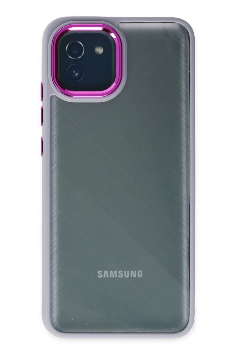Newface Samsung Galaxy A03 Kılıf Dora Kapak - Lila