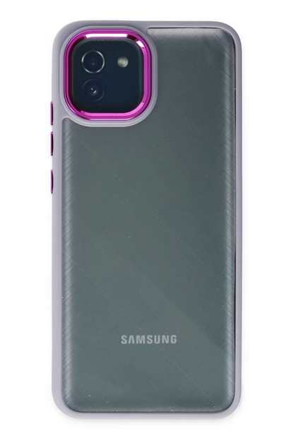 Newface Samsung Galaxy A03 Kılıf Dora Kapak - Lila