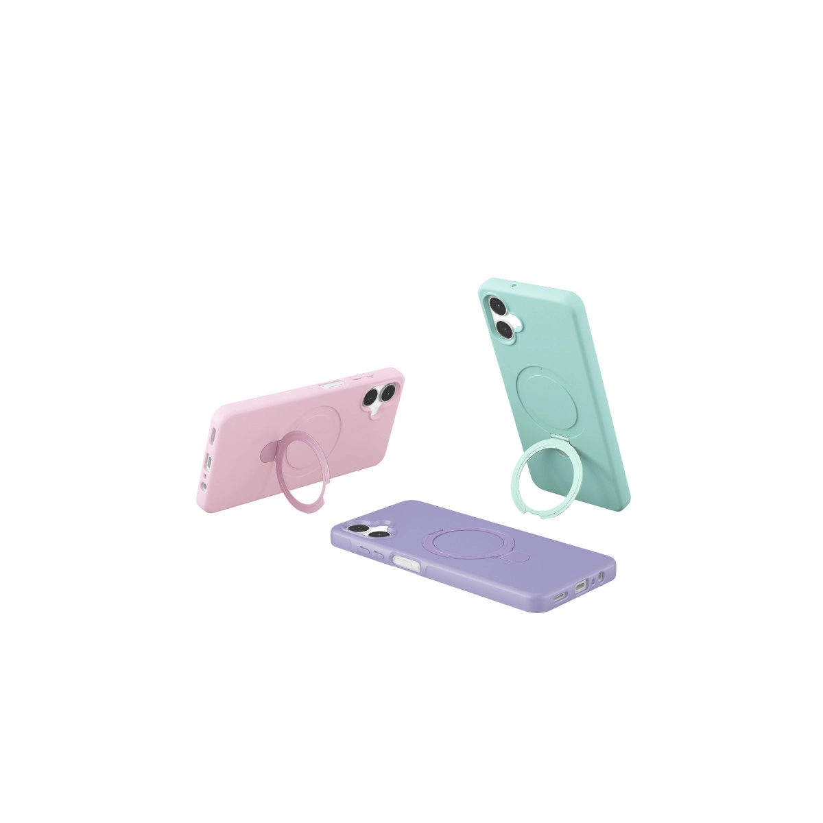 Samsung Galaxy A06 Regal Magsafe Standlı Kapak - Lacivert