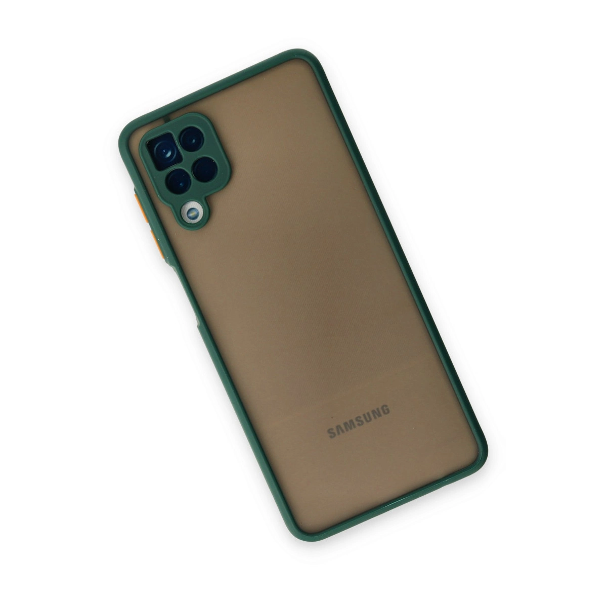 Newface Samsung Galaxy A12 Kılıf Montreal Silikon Kapak - Yeşil