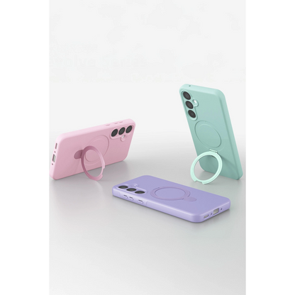 Samsung Galaxy A16 5g Regal Magsafe Standlı Kapak - Titan Gri