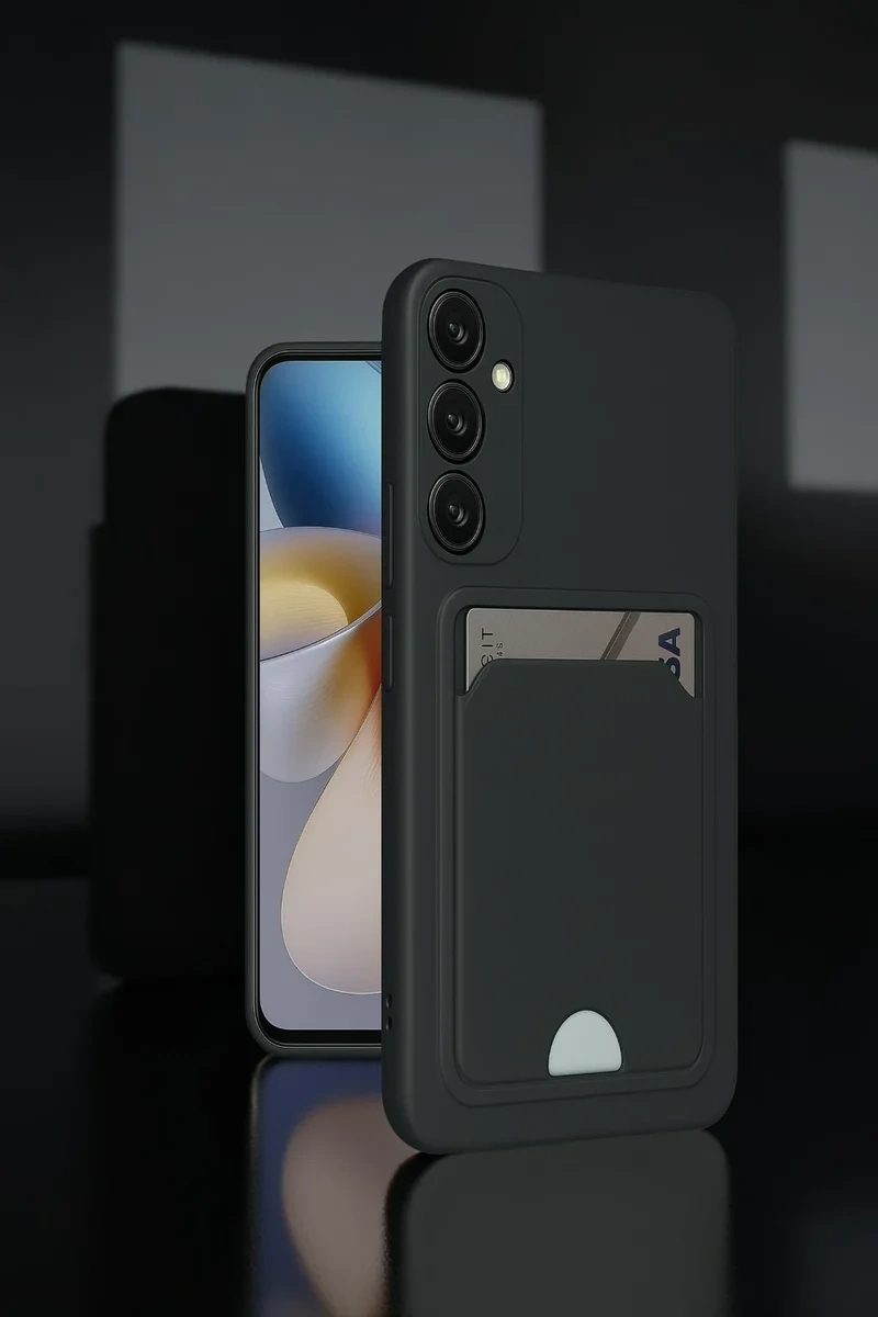 Newface Samsung Galaxy A26 Kılıf Kelvin Kartvizitli Silikon - Lila