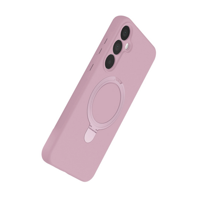Samsung Galaxy A35 5g Regal Magsafe Standlı Kapak - Açık Pembe