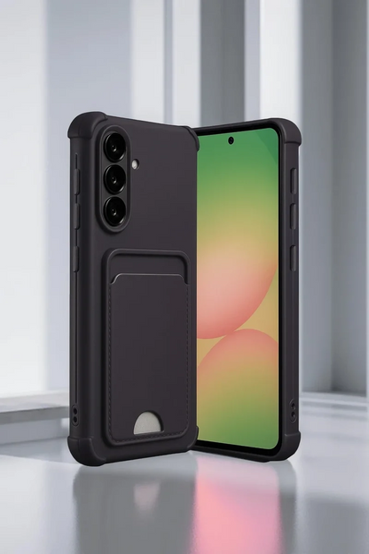 Newface Samsung Galaxy A36 Kılıf Kelvin Kartvizitli Silikon - Lila