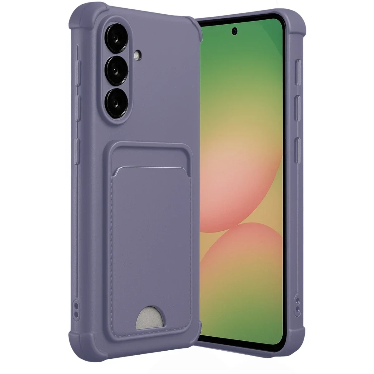Newface Samsung Galaxy A36 Kılıf Kelvin Kartvizitli Silikon - Lila