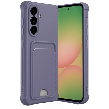 Newface Samsung Galaxy A36 Kılıf Kelvin Kartvizitli Silikon - Lila