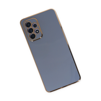 Newface Samsung Galaxy A52 Kılıf Volet Silikon - Mavi