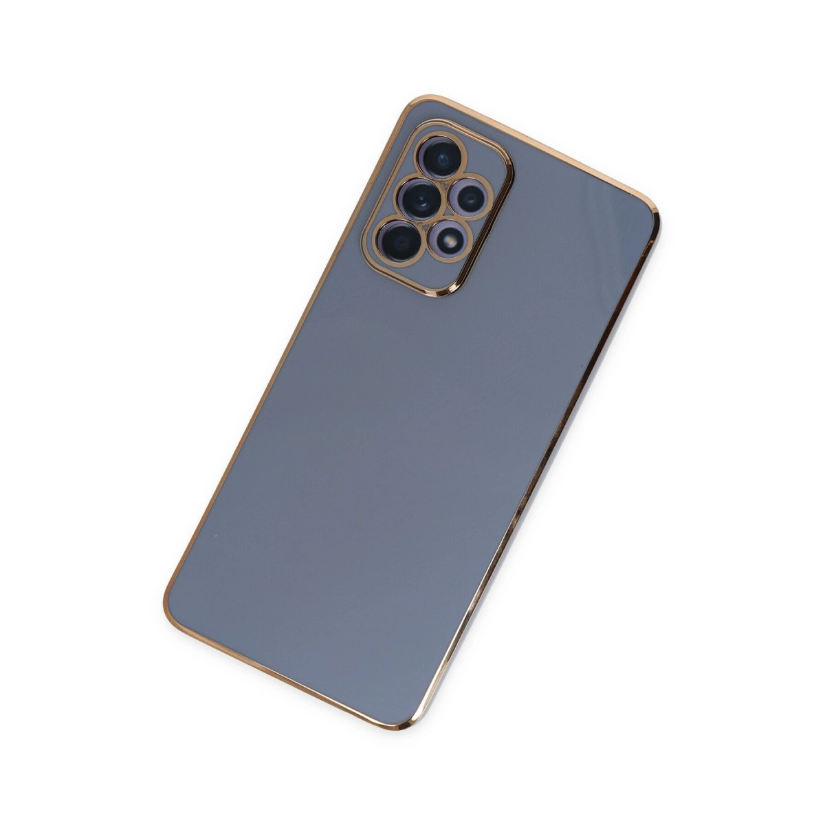 Newface Samsung Galaxy A52 Kılıf Volet Silikon - Mavi