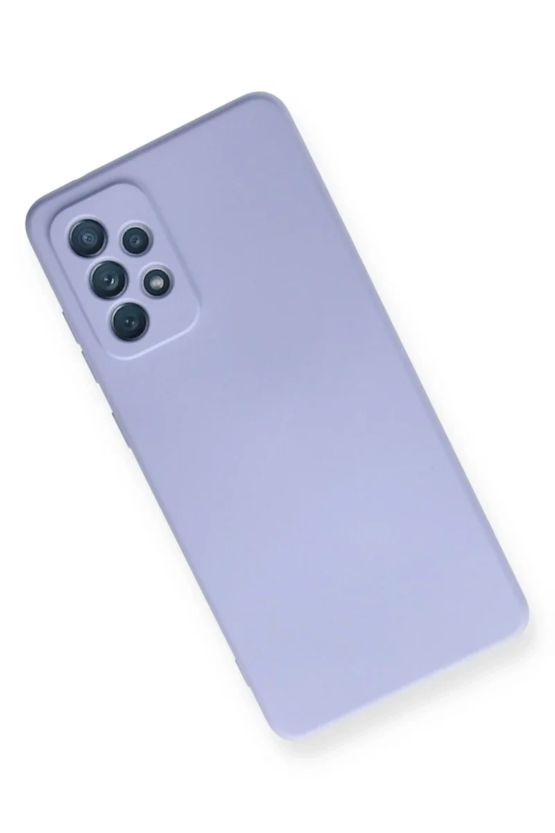 Newface Samsung Galaxy A72 Kılıf Nano İçi Kadife Silikon - Lila