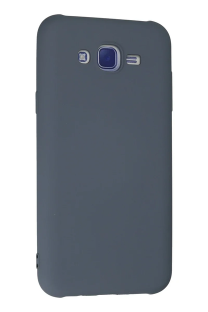 Newface Samsung Galaxy J7 Kılıf Nano İçi Kadife Silikon - Gri