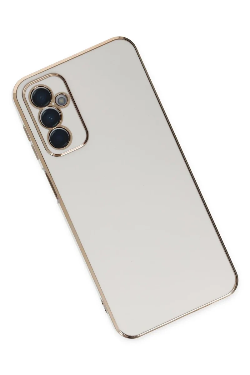 Newface Samsung Galaxy M23 Kılıf Volet Silikon - Beyaz