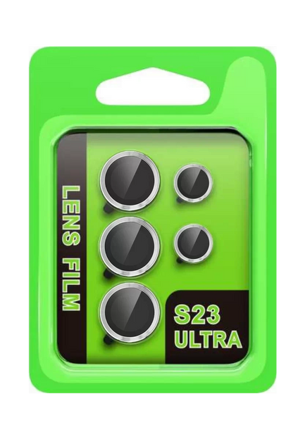 Newface Samsung Galaxy S23 Ultra Raze Metal Kamera Lens - Gümüş