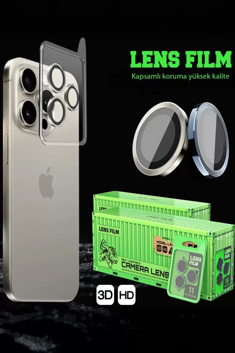 Newface Samsung Galaxy S23 Ultra Raze Metal Kamera Lens - Gümüş